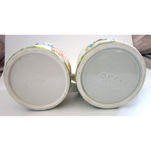 Fitz & Floyd Pig & Chicken Mugs (2) - Fitz & Floyd 1987 Bacon Eggs Pig Chick VTG - Picture 14 of 16